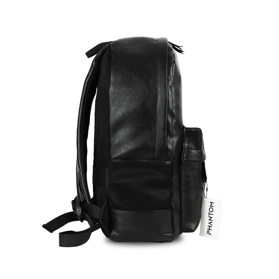 Black Leather Backpack