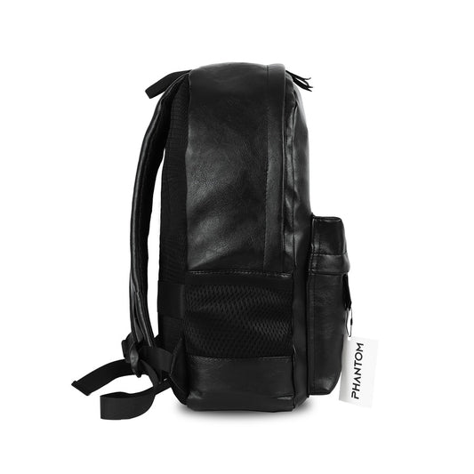 Black Leather Backpack