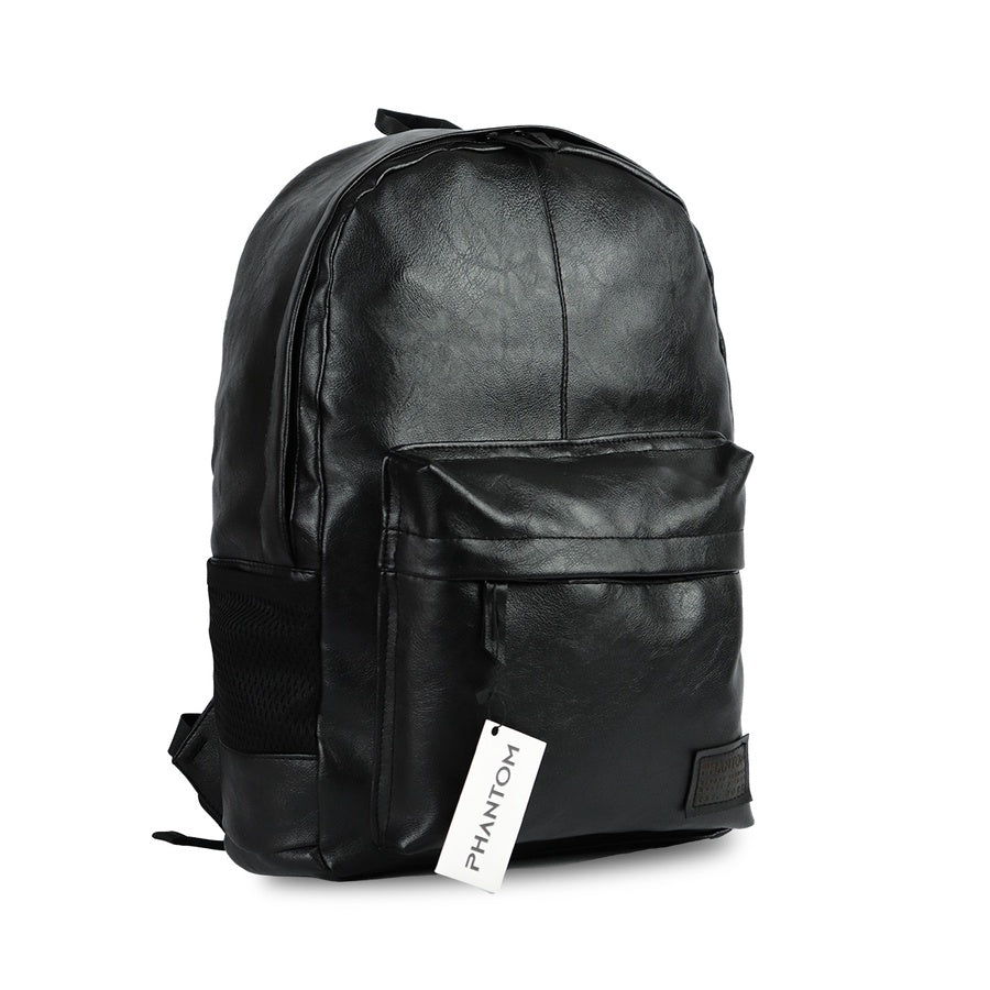 Black Leather Backpack