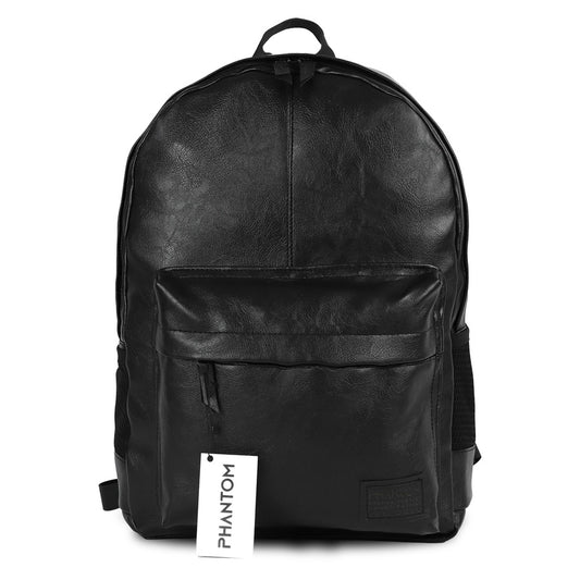 Black Leather Backpack